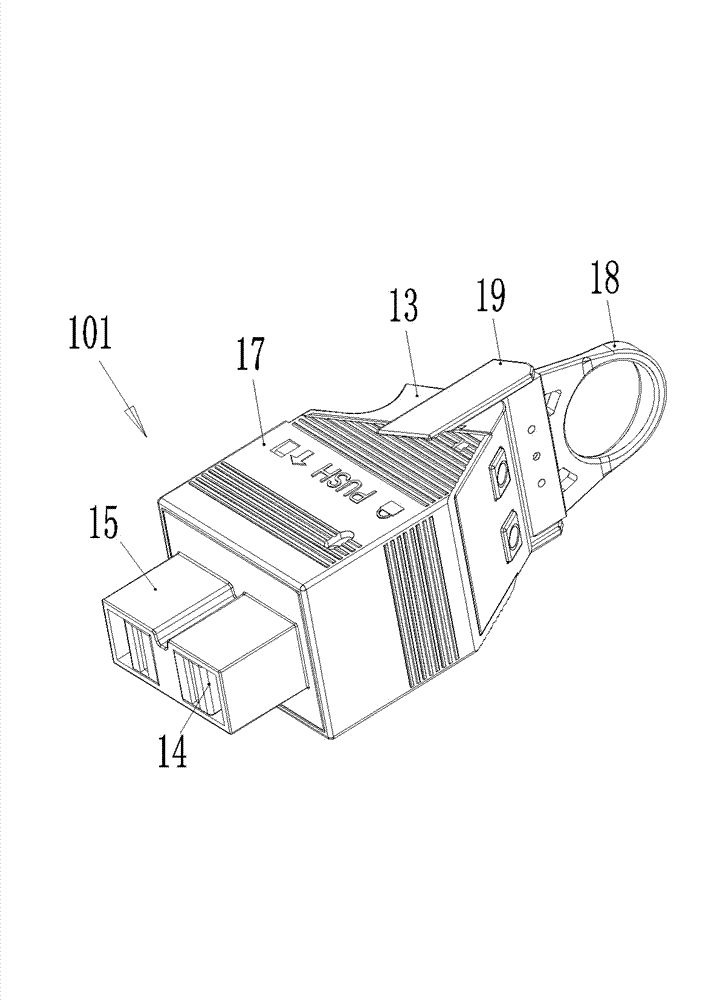 Anti-decoding plug and electric connector component using same