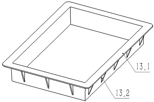 Carrying insertion frame and stacking system for concrete molds and stacked concrete molds