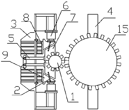 Milling machine ascending and descending locking device