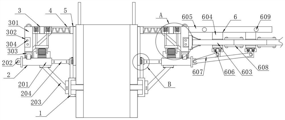 Annular platform for bridge laying column construction and construction method