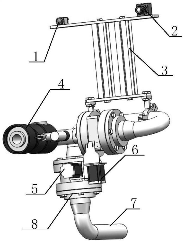 Intelligent fire monitor system based on machine vision and working method