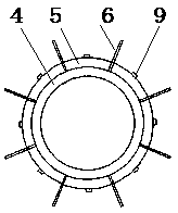 Assembly type steel pipe tower outer sleeve type node