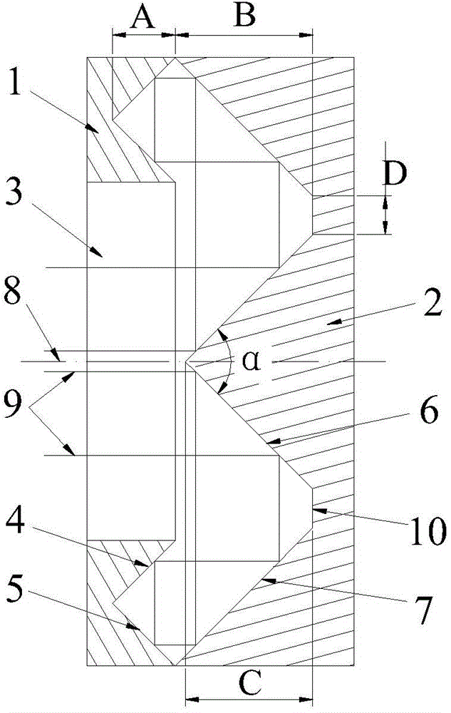 V-shaped and W-shaped combined mirror structure for selecting angular polarization