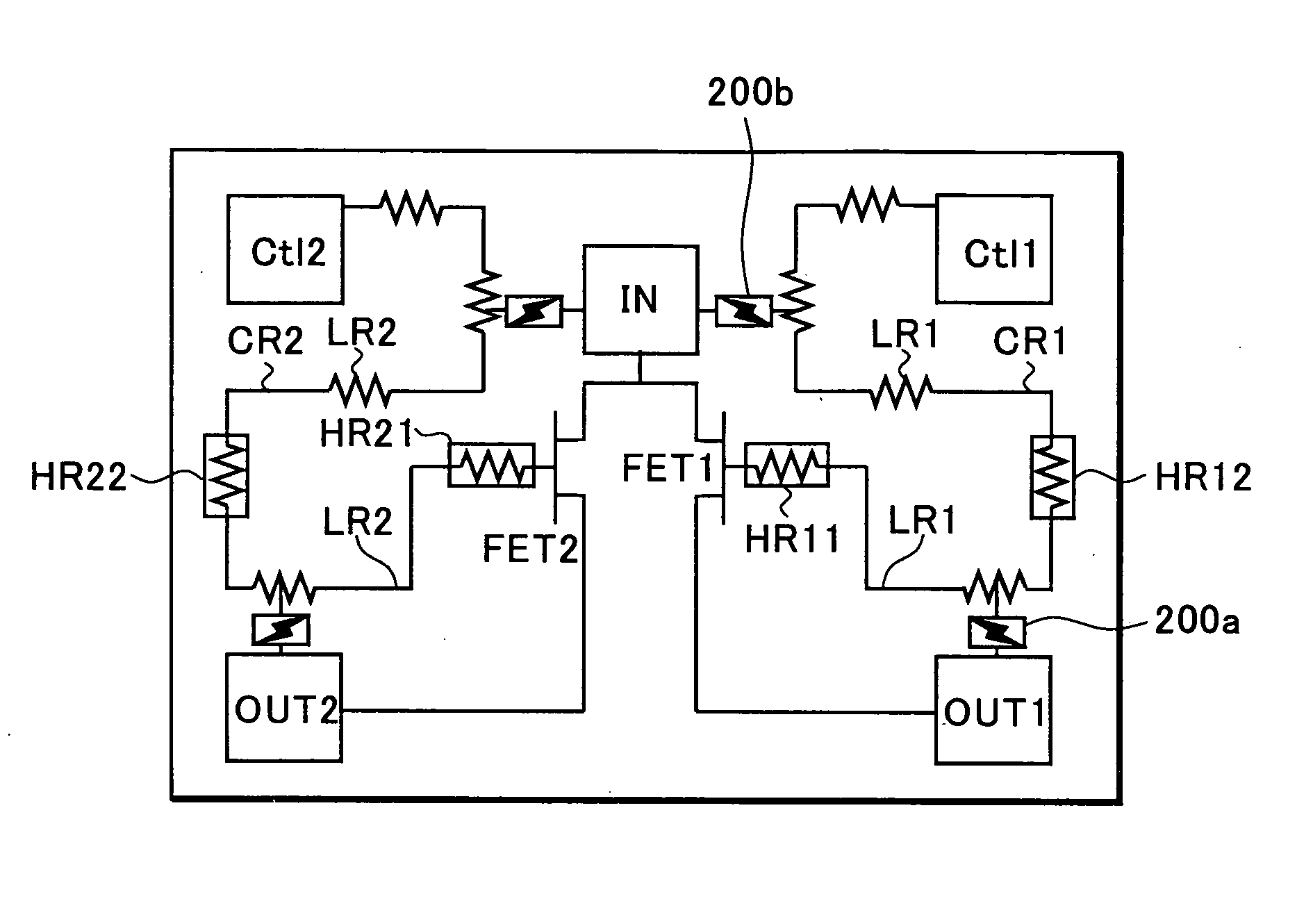 Compound semiconductor switch circuit device