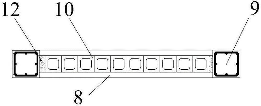 Swing infilled wall frame structure with high shock resistance