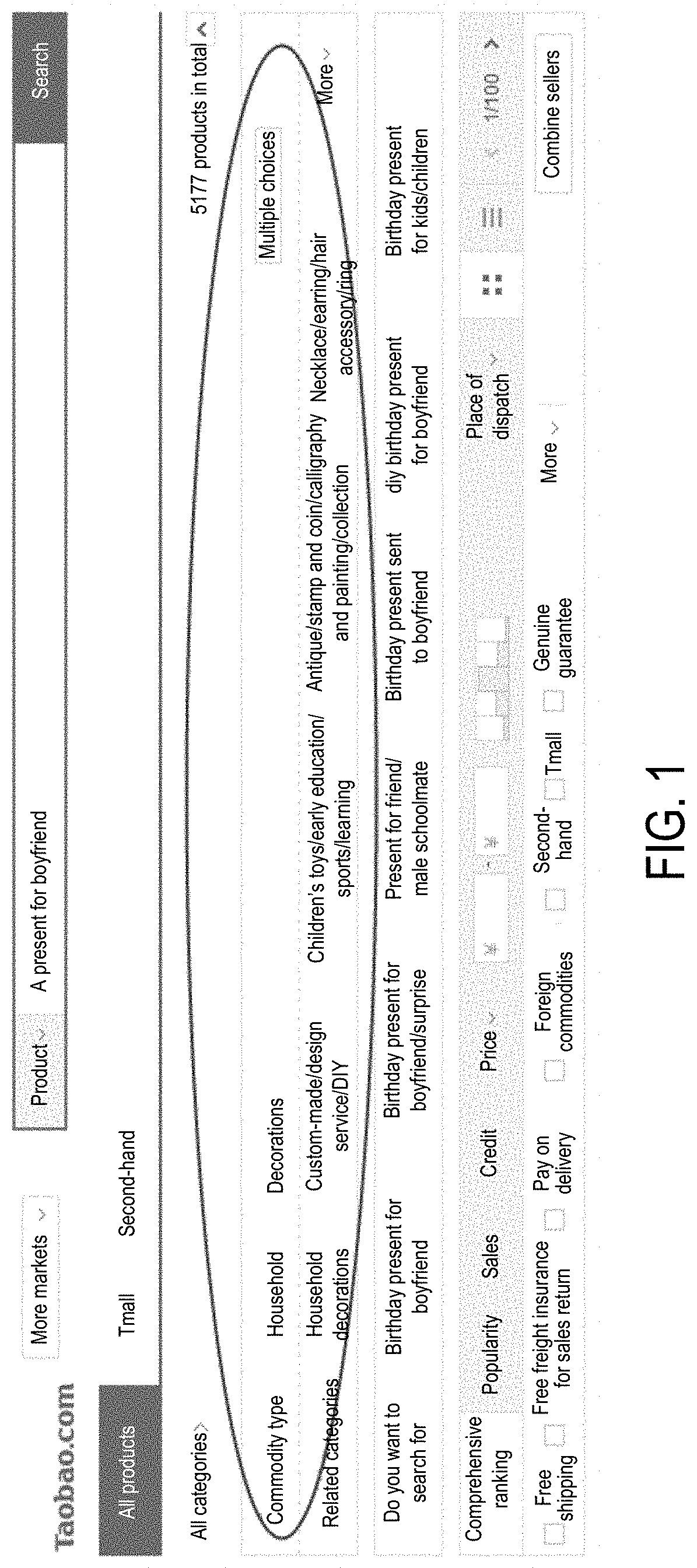 Method and apparatus for processing search data