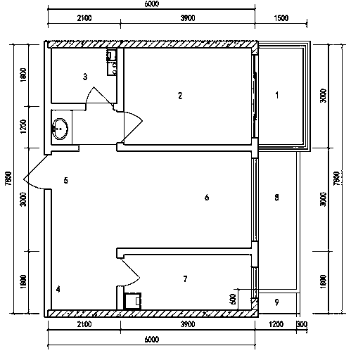 Corridor type small apartment building design method, building and format conversion method