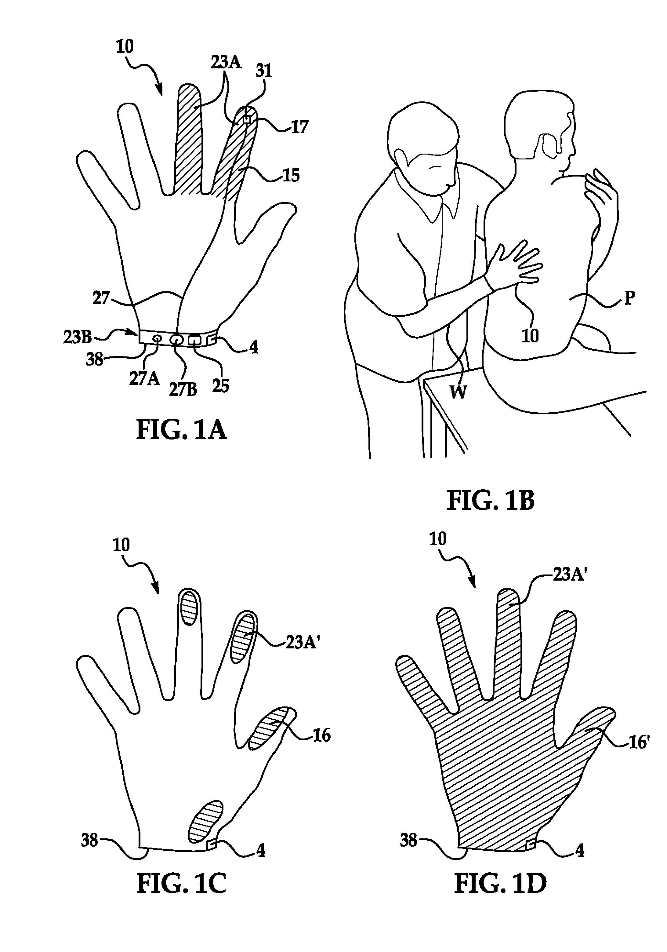 Infection control glove with sensory contamination indicator