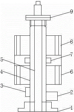 Forward and backward rotation power box for deep-layer cement mixing pile