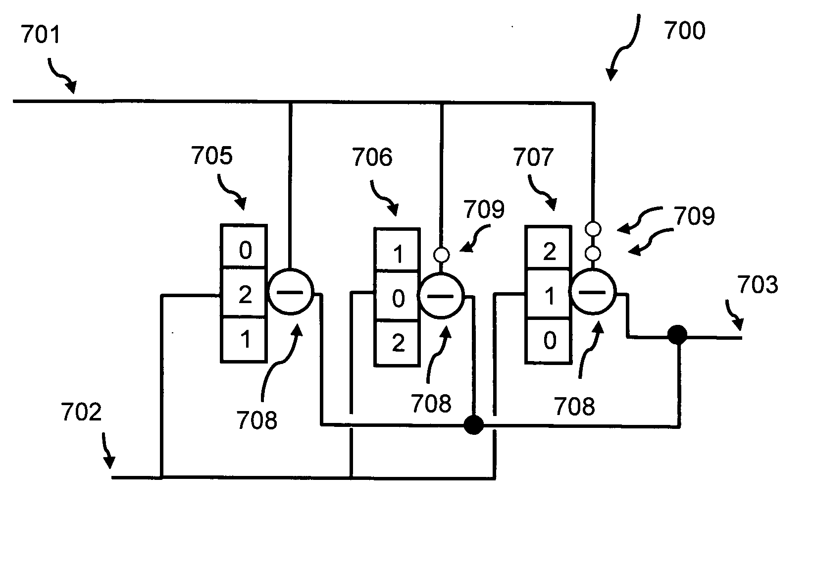 Single and composite binary and multi-valued logic functions from gates and inverters