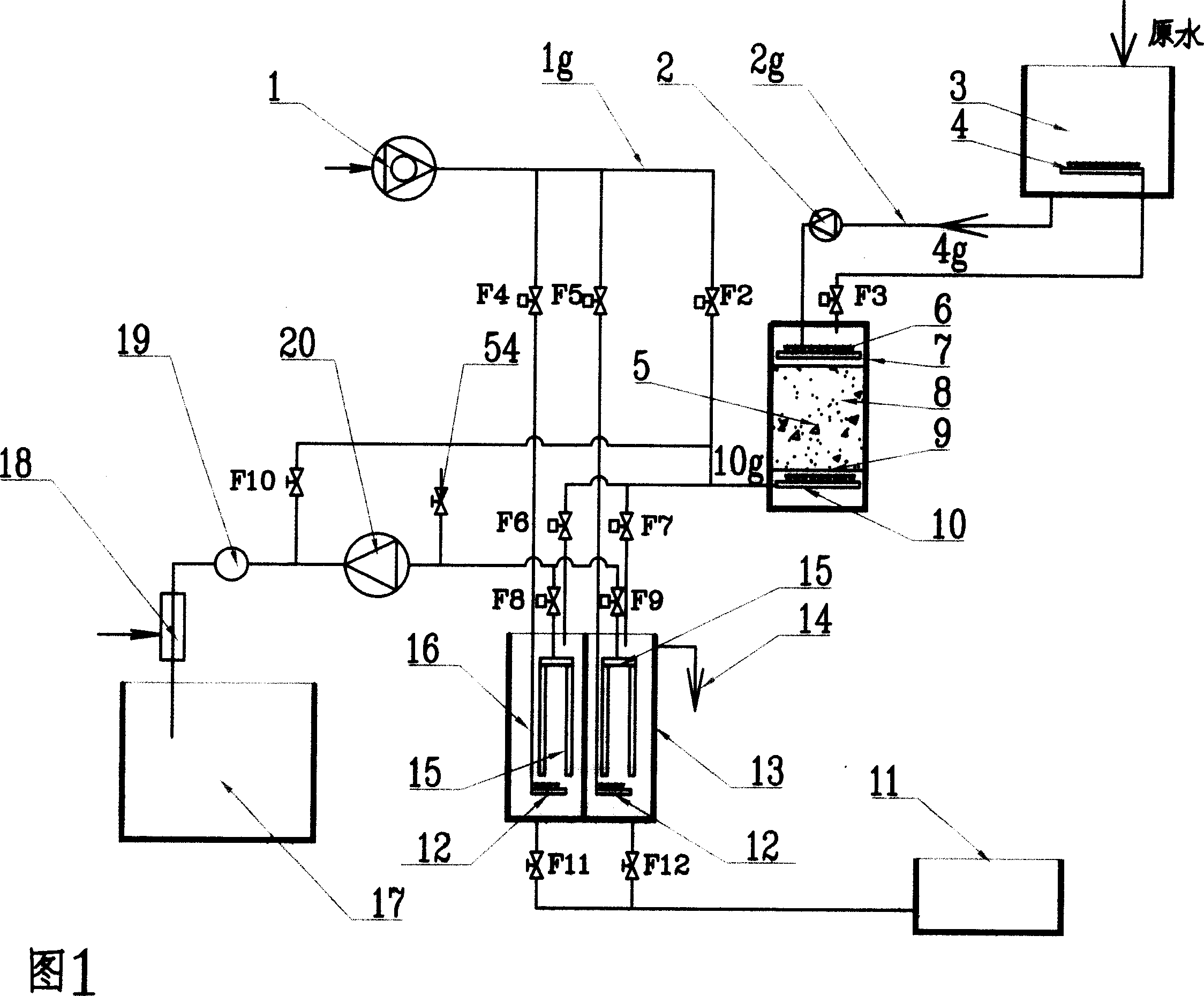 Separator and immersion membrane bioreactor combined water purifying device and system