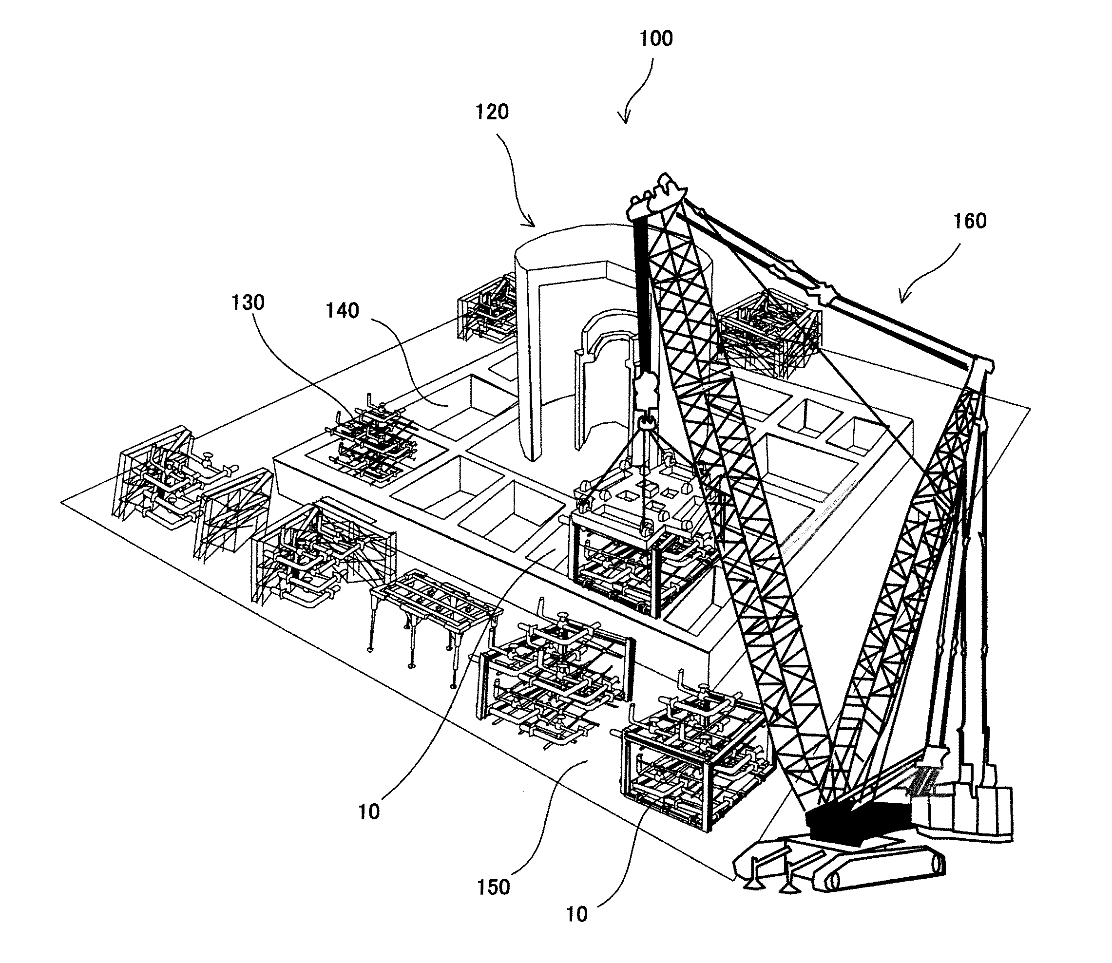 Module structure and plant construction method