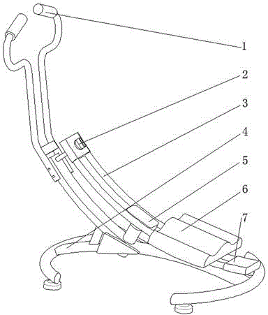 Two-leg kneeling-slipping exercise equipment