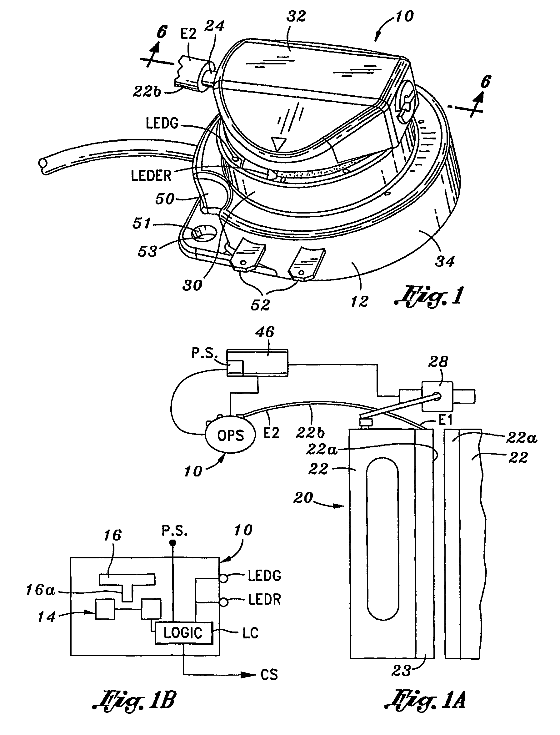 Optical pressure switch, door operating system and method