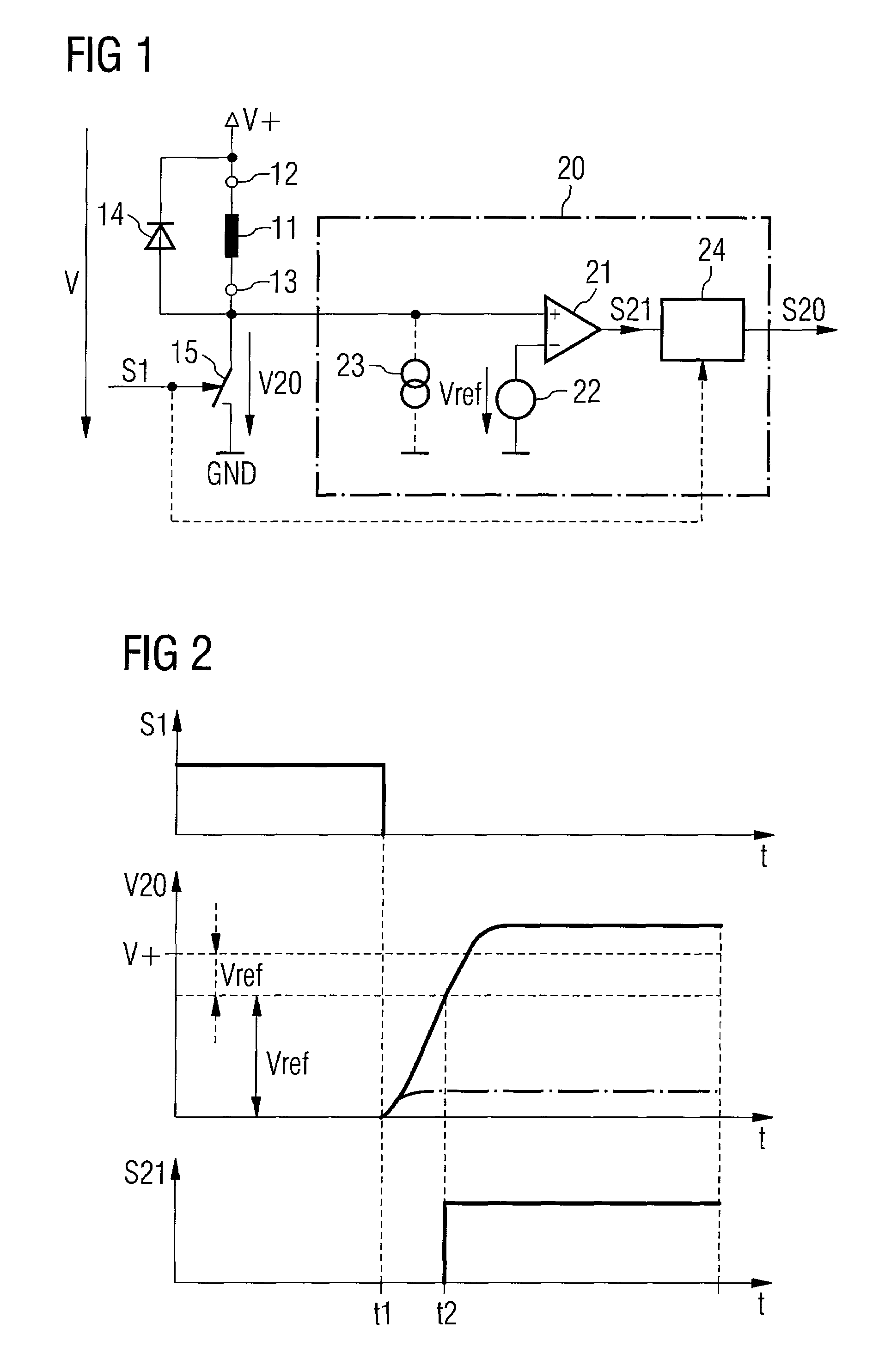 Method for detection of the presence of a load and drive circuit