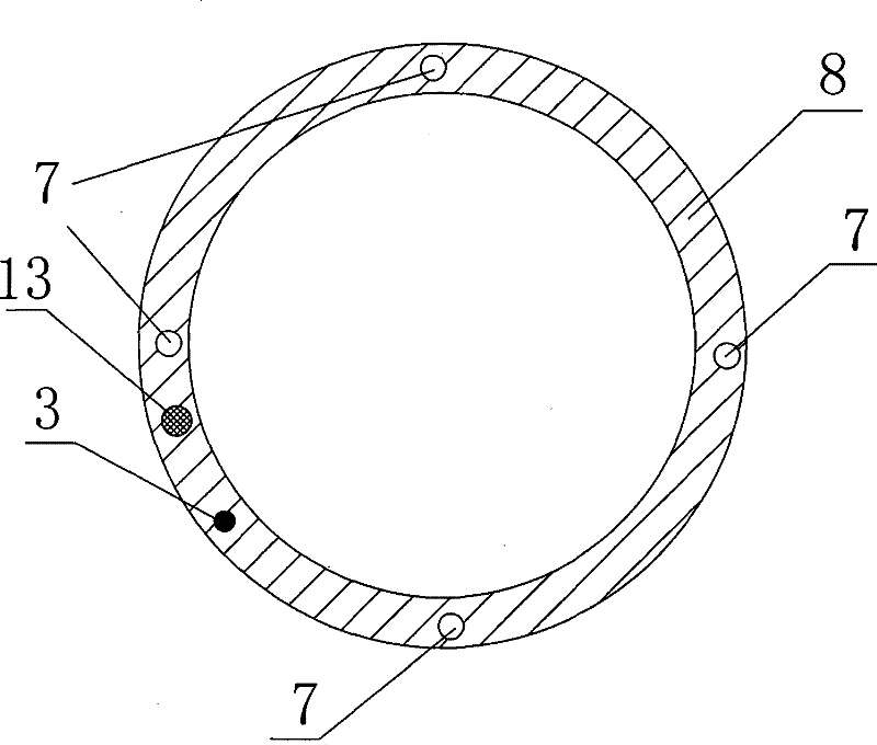 Method for monitoring downhole casing strain by using optical fibre sensor