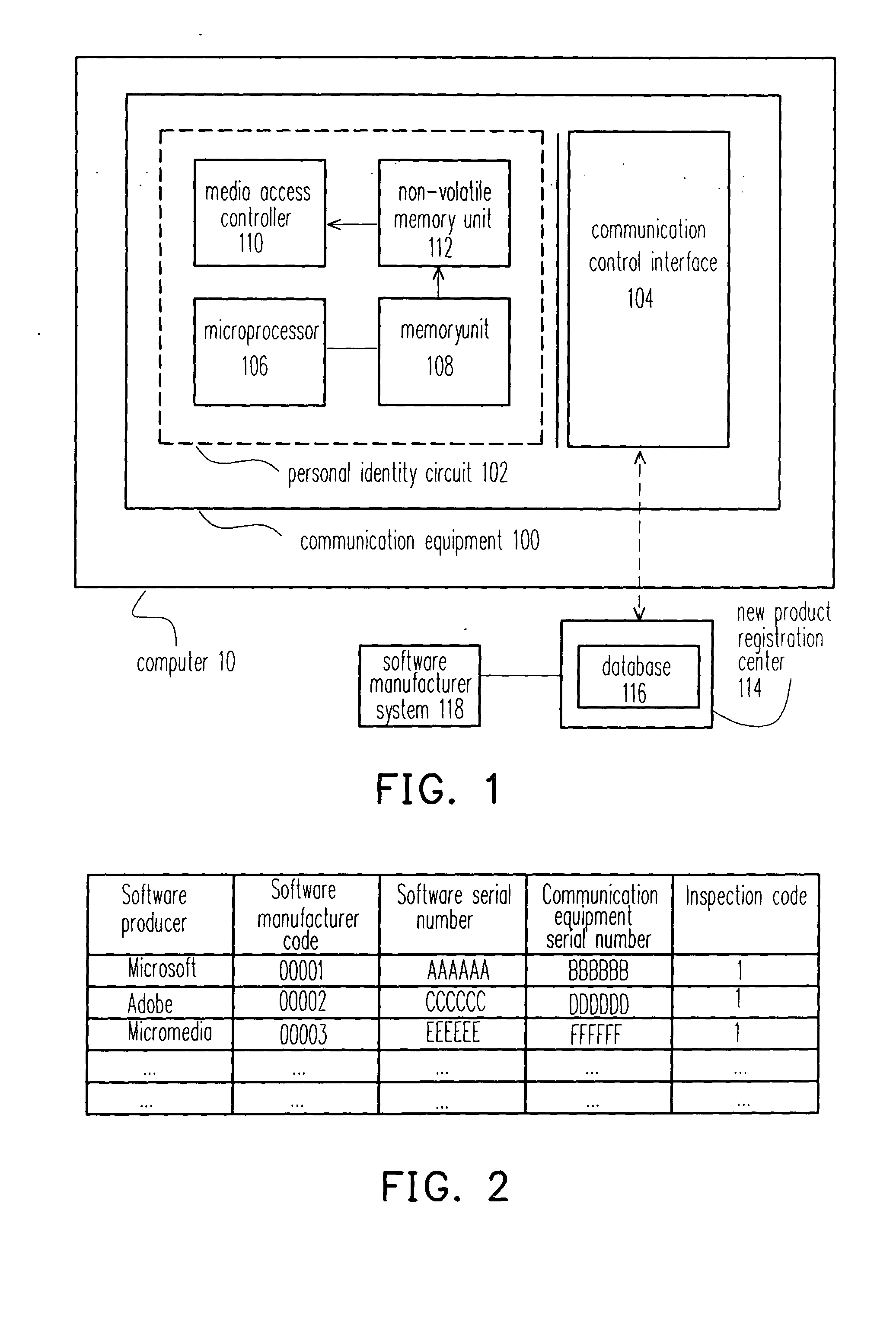 System, method and chip for hardware detection of illegal software user, computer system having hardware detection chip thereof and a software registration center