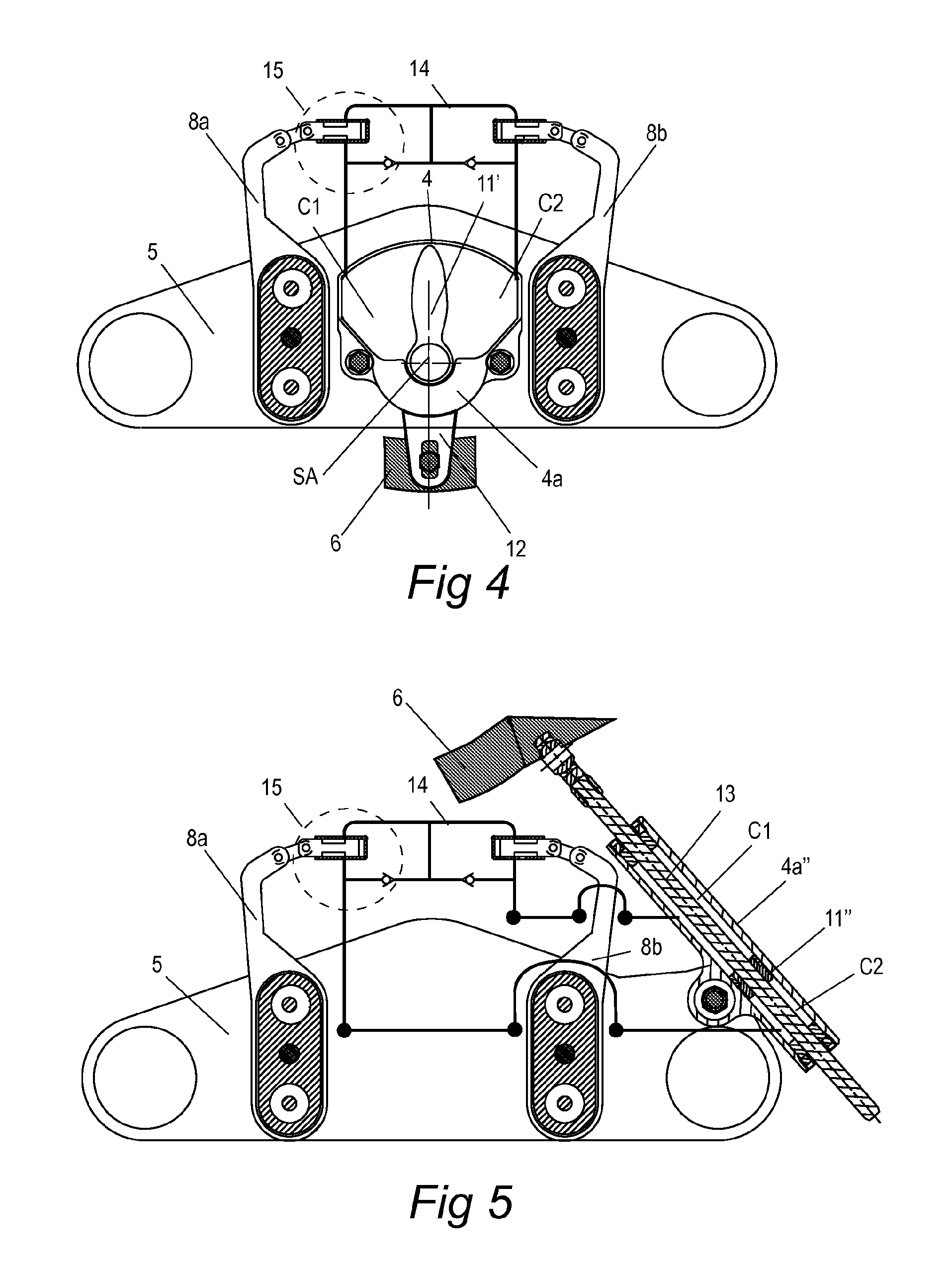 Steering damper with active adjustment of damping characteristics