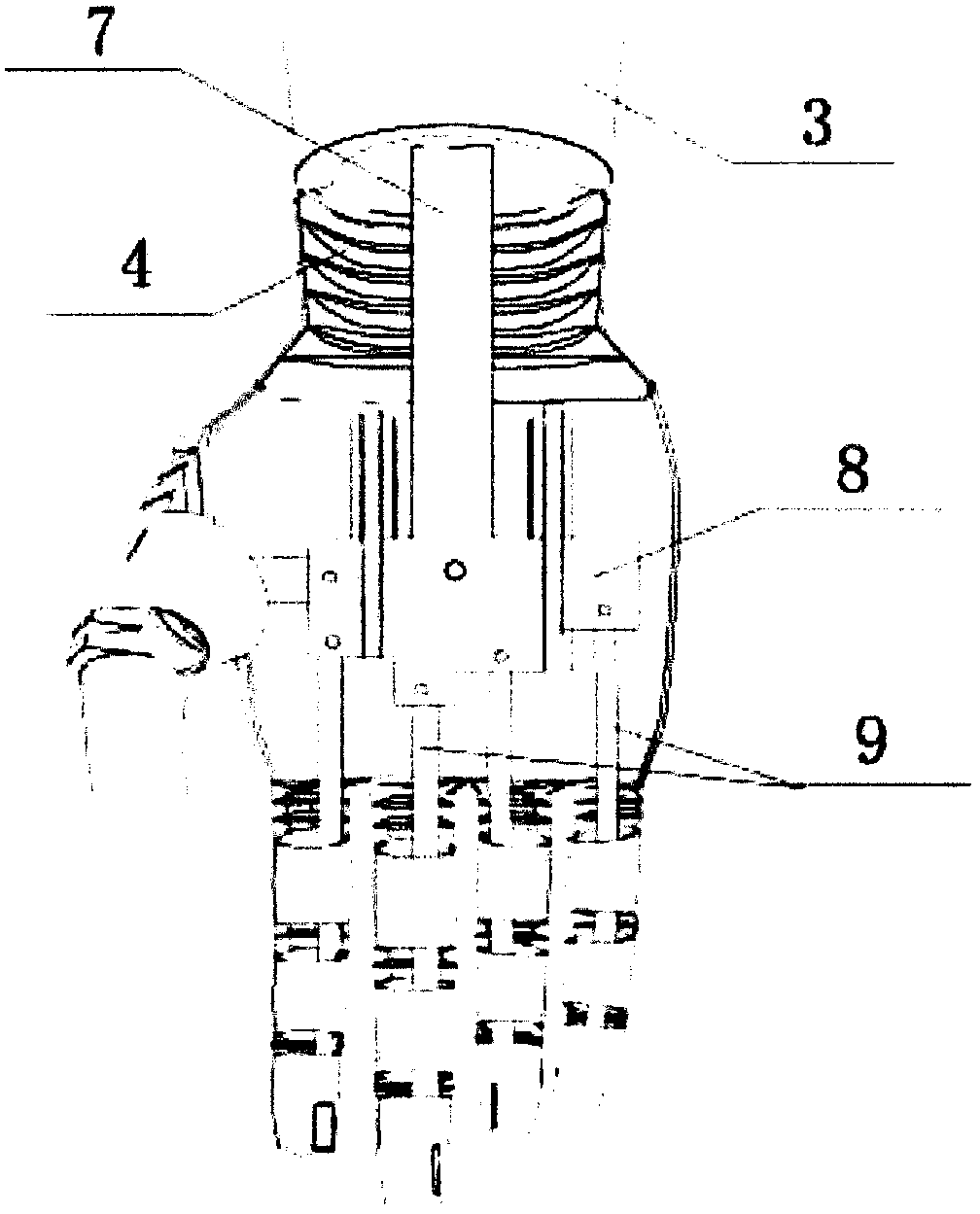 Printing prosthetic hand and manufacturing method thereof