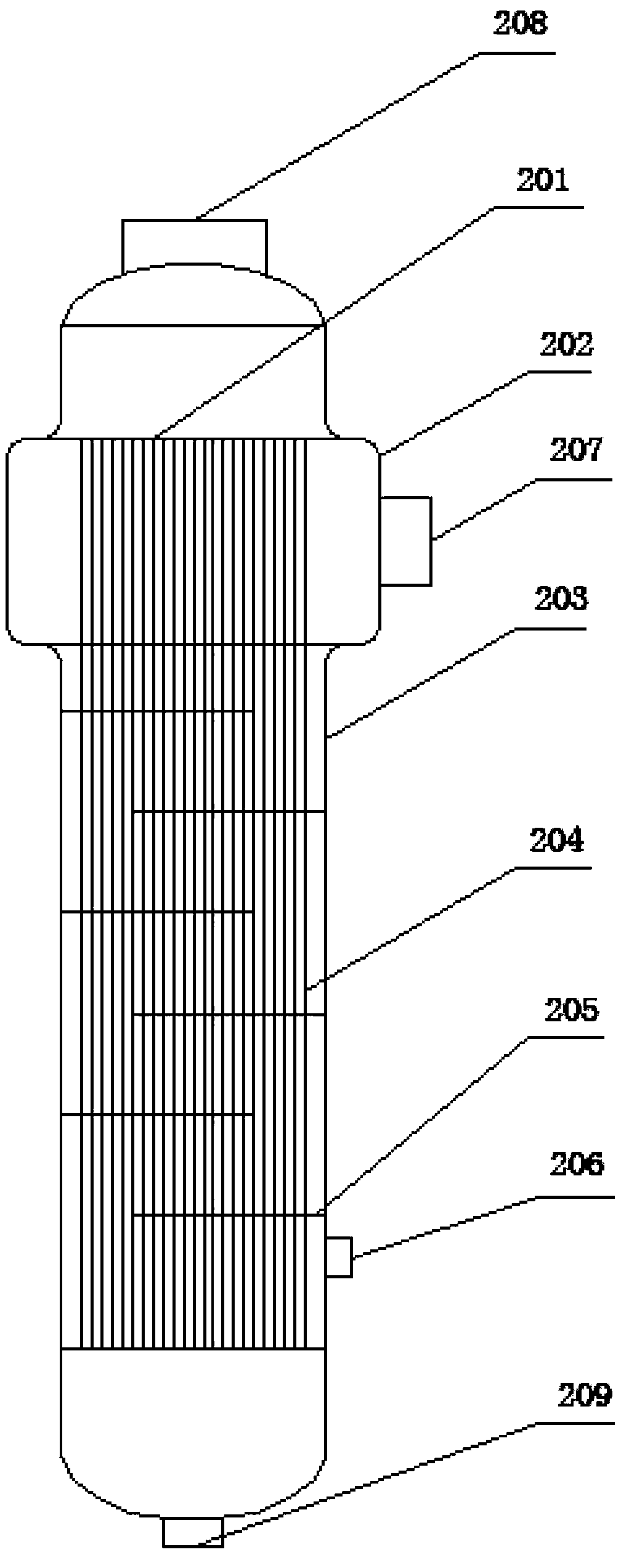 Method for recovering latent heat in sec-butyl acetate preparation device and combined device