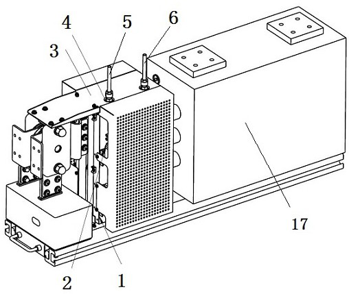 Converter power module and water-cooling radiator thereof