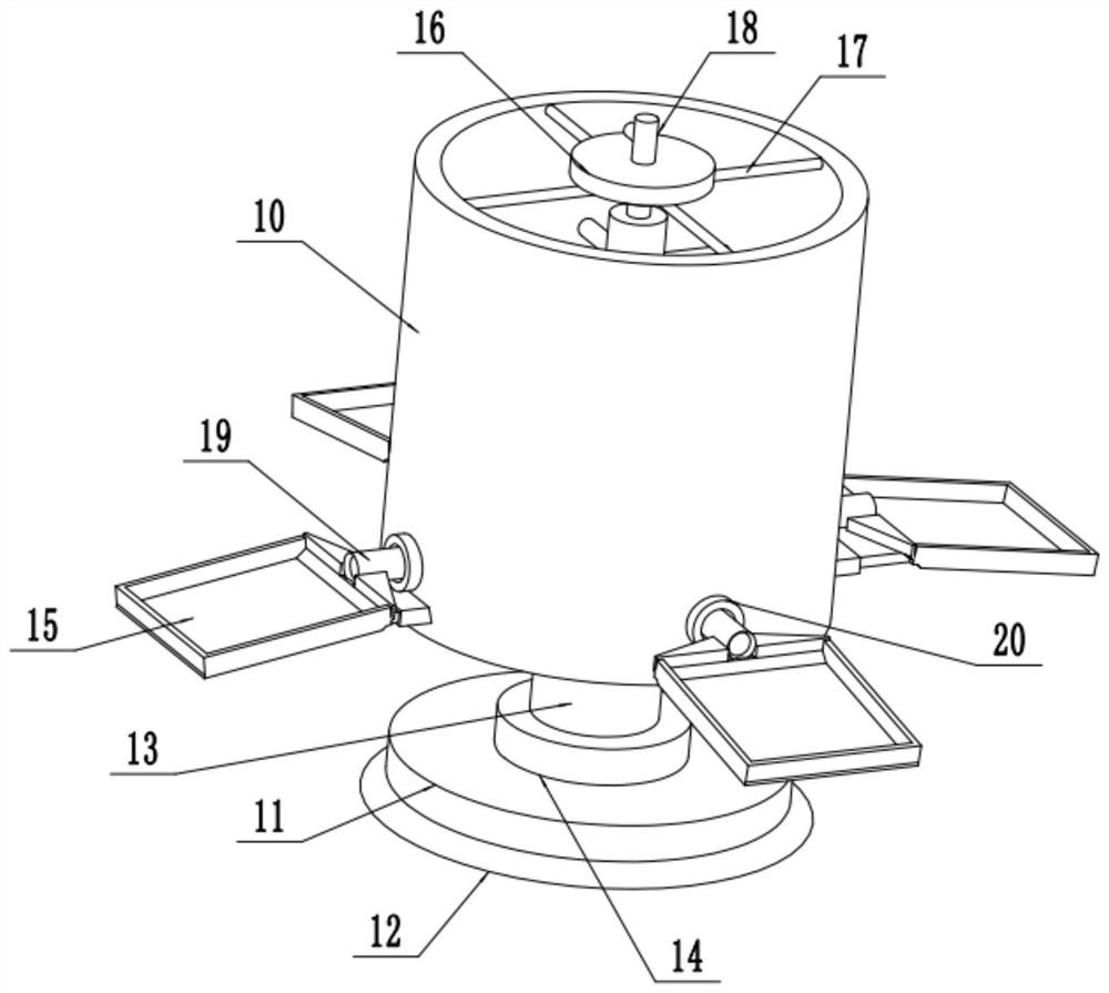 An automatic discharge type continuous feeding device for wall decoration