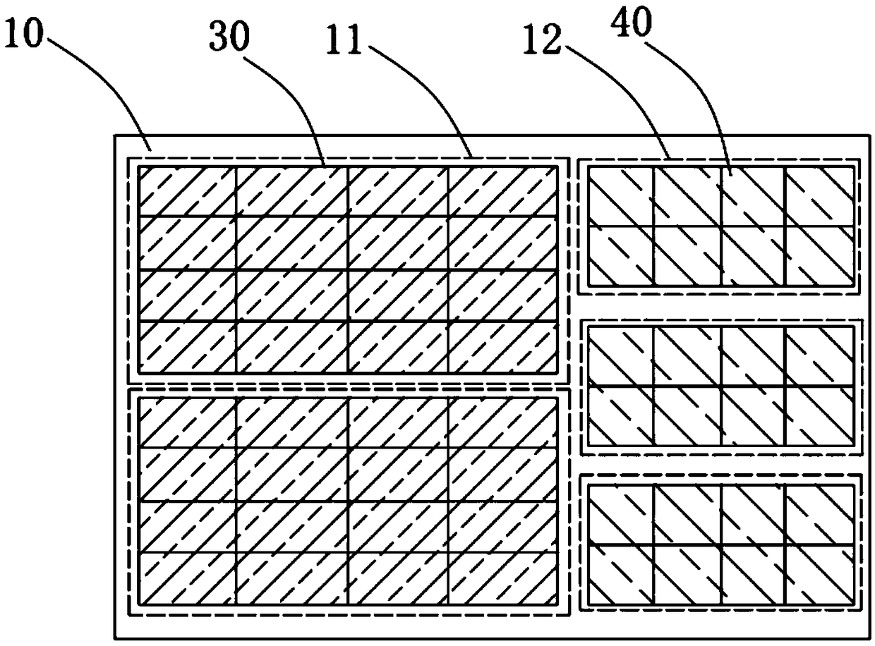 Method for manufacturing display panel in mixing and cutting mode, and display panel
