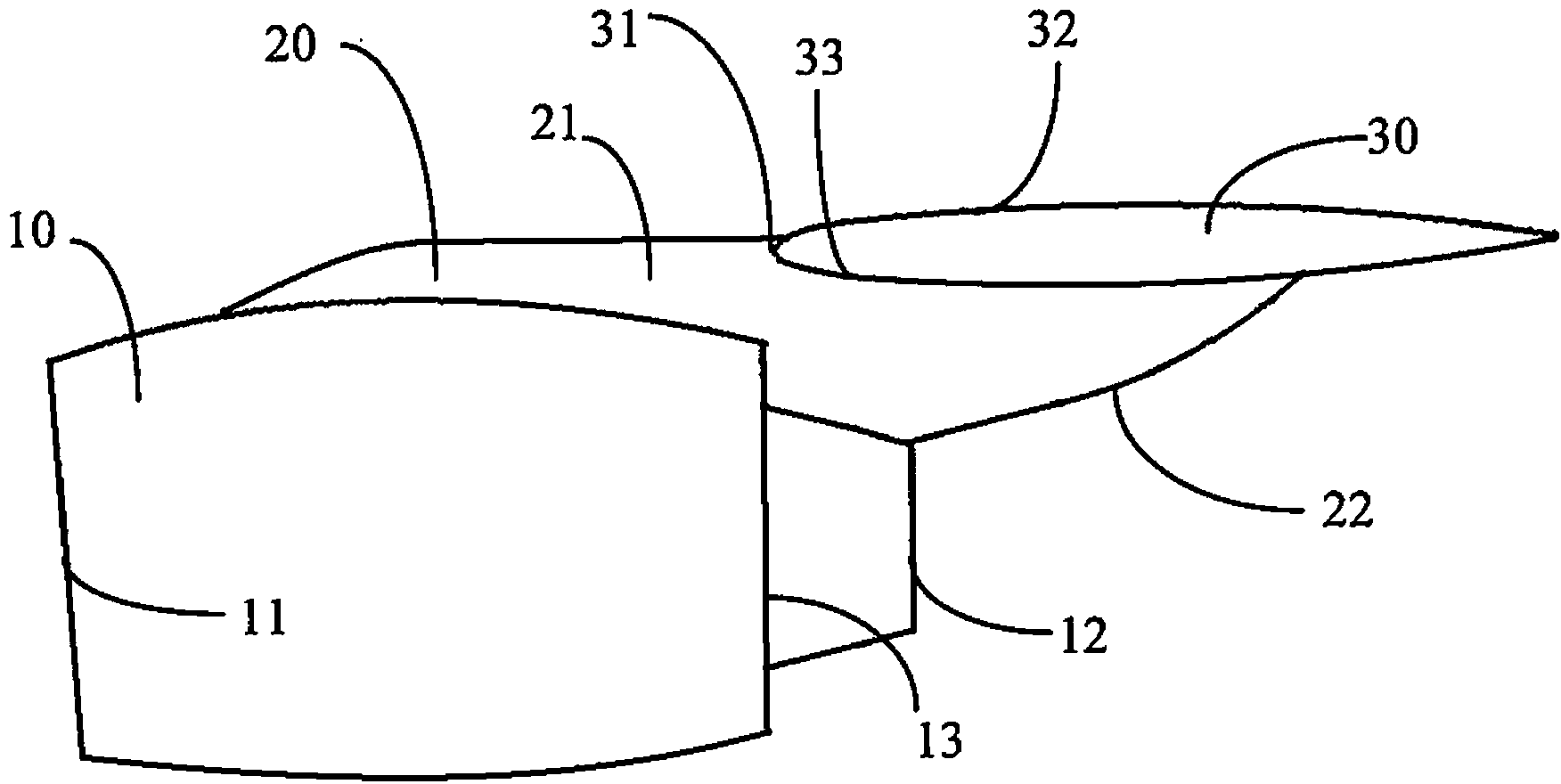 Fairing structure for pylon of aircraft with wing-mounted layout
