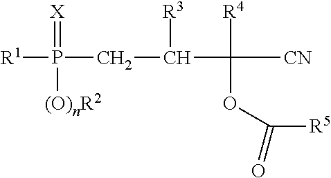 Process for producing phosphorus-containing cyanohydrin esters
