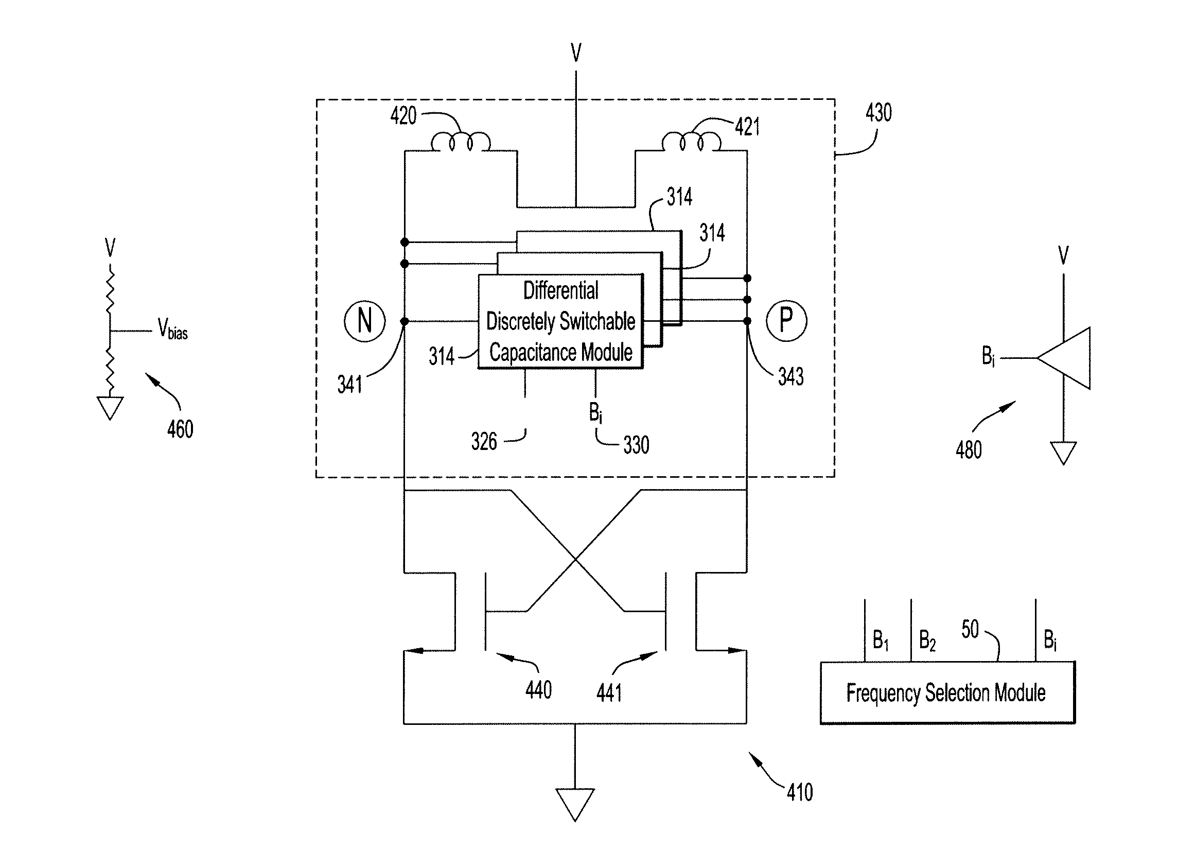 Apparatus and Method for Digitally Controlling Capacitance