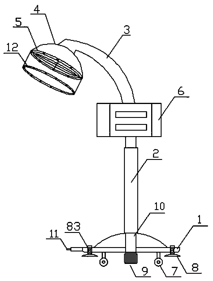 Medical baking lamp and control method