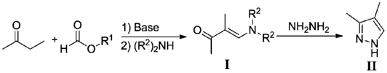 Preparation method of 3,4-dimethylpyrazole and preparation method of 3,4-dimethylpyrazole phosphate