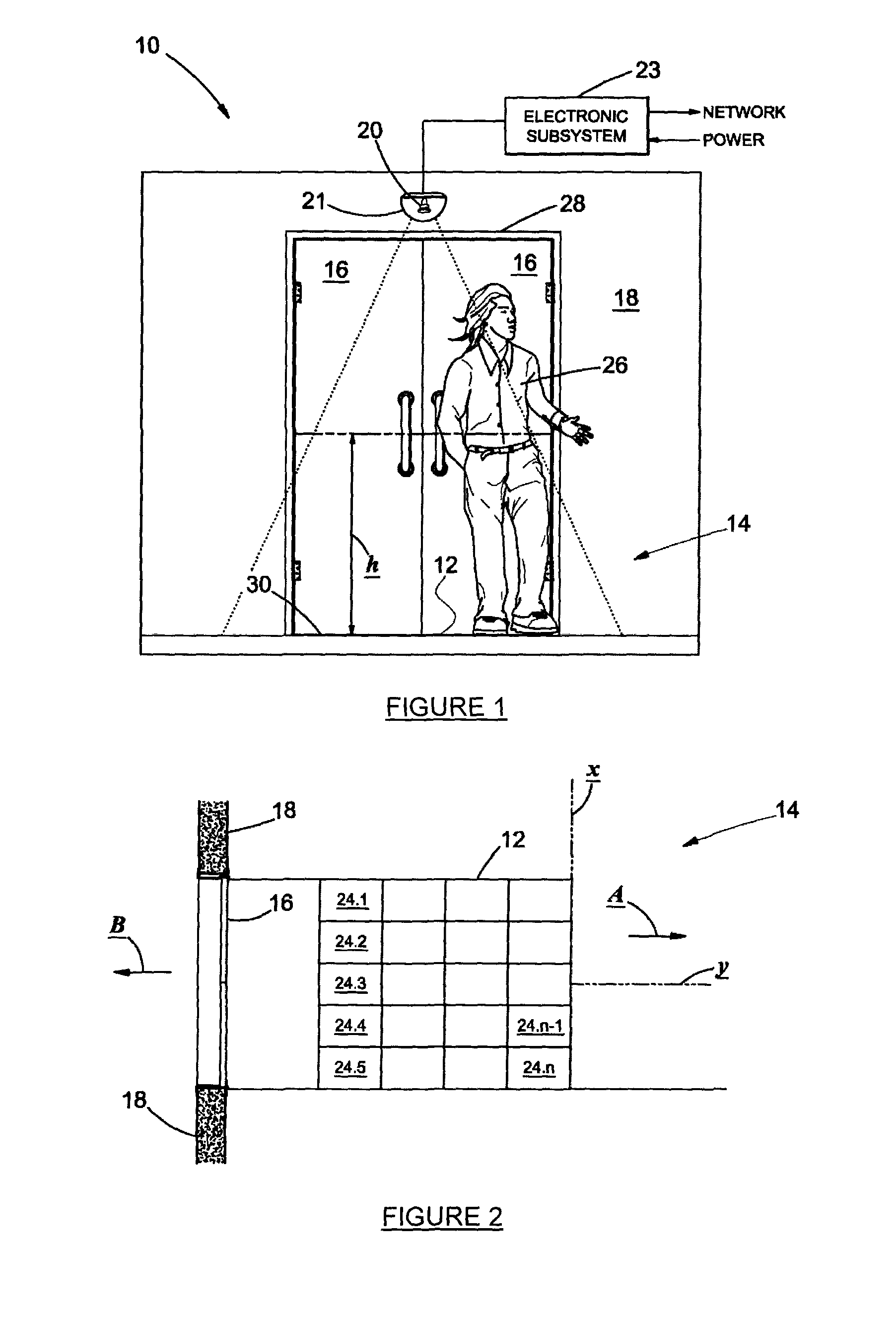 Apparatus and method of classifying movement of objects in a monitoring zone