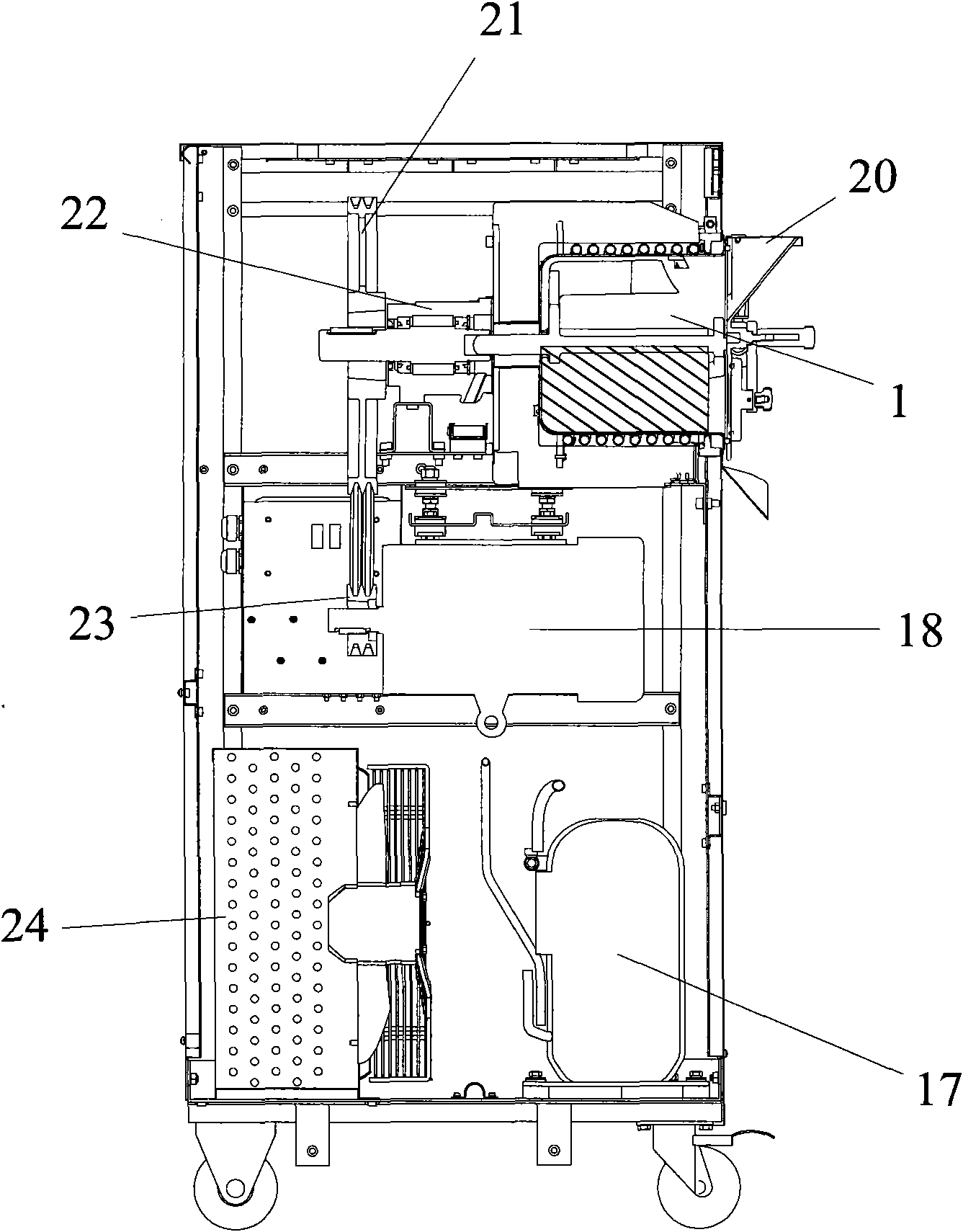 Hard ice maker evaporator, winding clamp for condensation copper pipe and winding method thereof