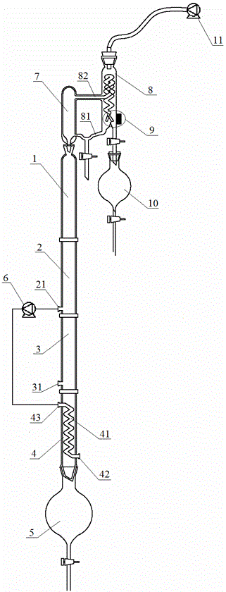 Device and method for eliminating and recycling organic solvent from cathode electrophoresis emulsion