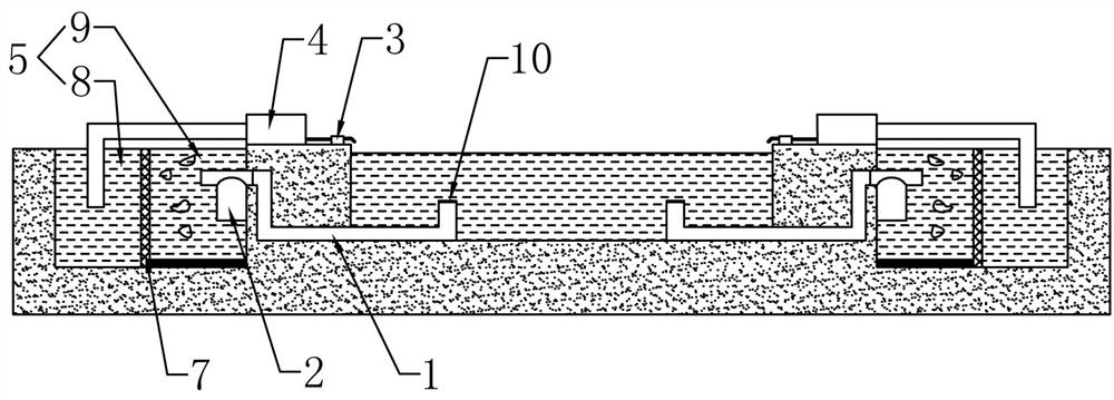 A vortex drainage type large pool floating object cleaning device based on cloud image