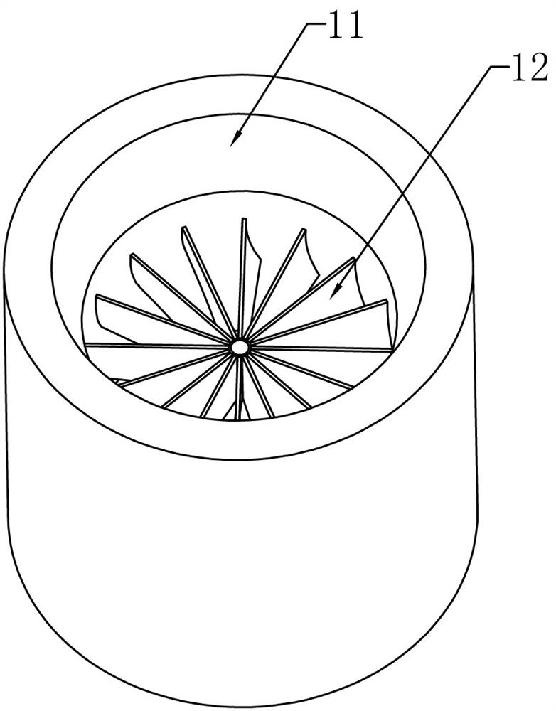 A vortex drainage type large pool floating object cleaning device based on cloud image