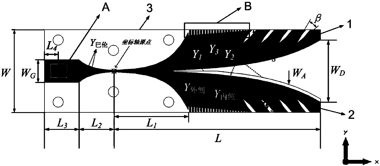 Balanced Pair Tovivaldi Antenna Using Asymmetric Dielectric Rejection and Hybrid Slot