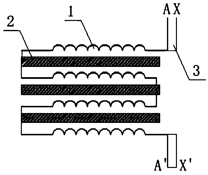 Complete transposition multi-strand circular stranded wire and wound non-inductive resistor