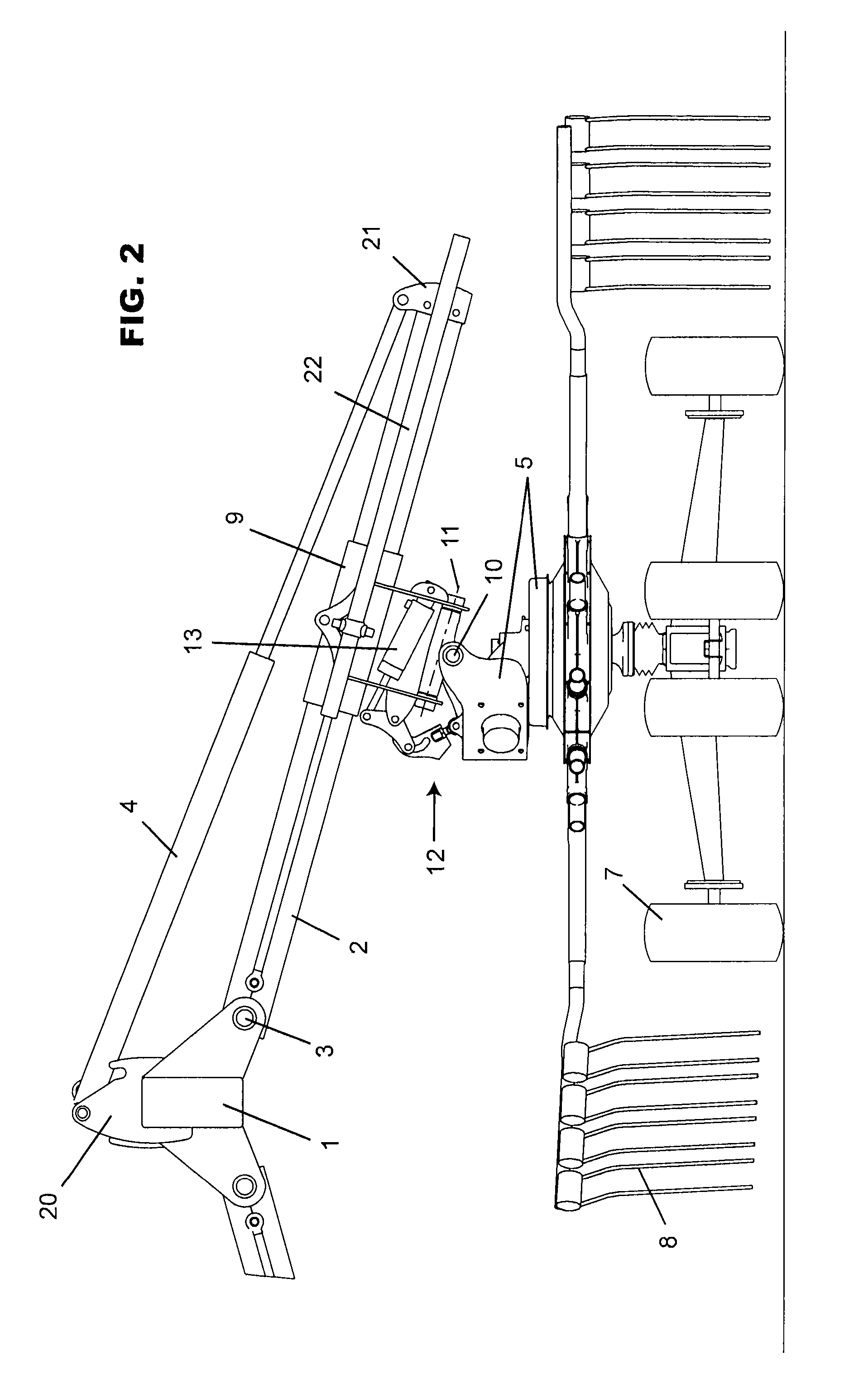 Haymaking machine with rotor blocking system