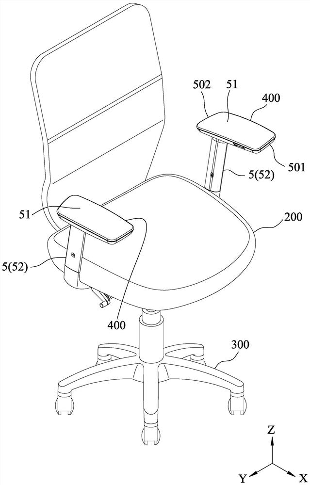 Rotary positioning mechanism, armrest frame with rotatable armrest seat, and chair