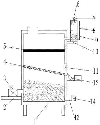 Preparation and separating tower device for chloroacetic acid