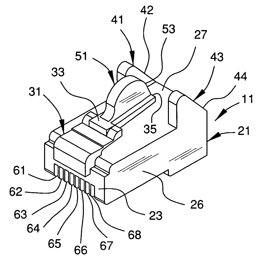 Snagless telecommunications plug assembly