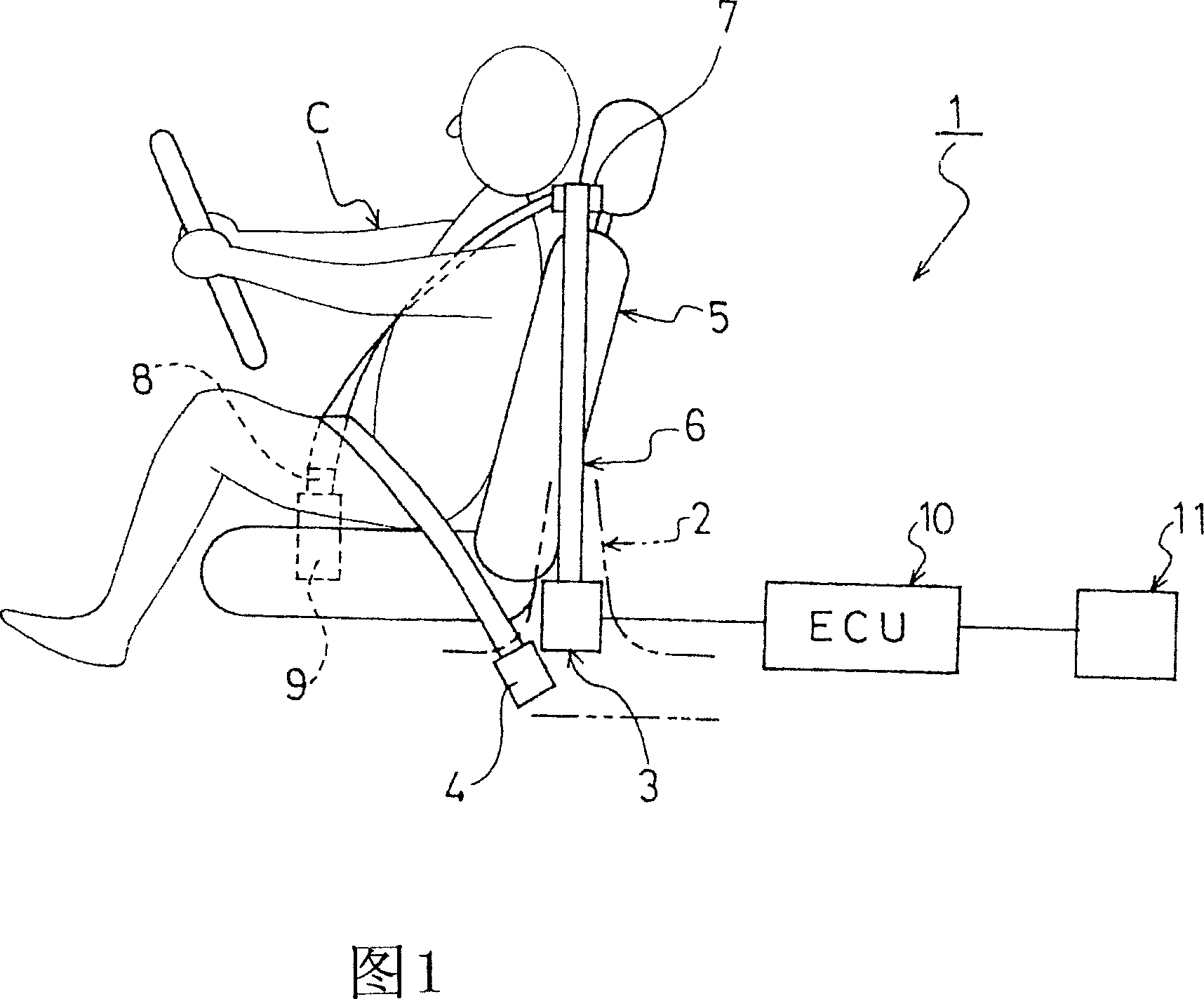 Seatbelt retractor and seatbelt system having the same