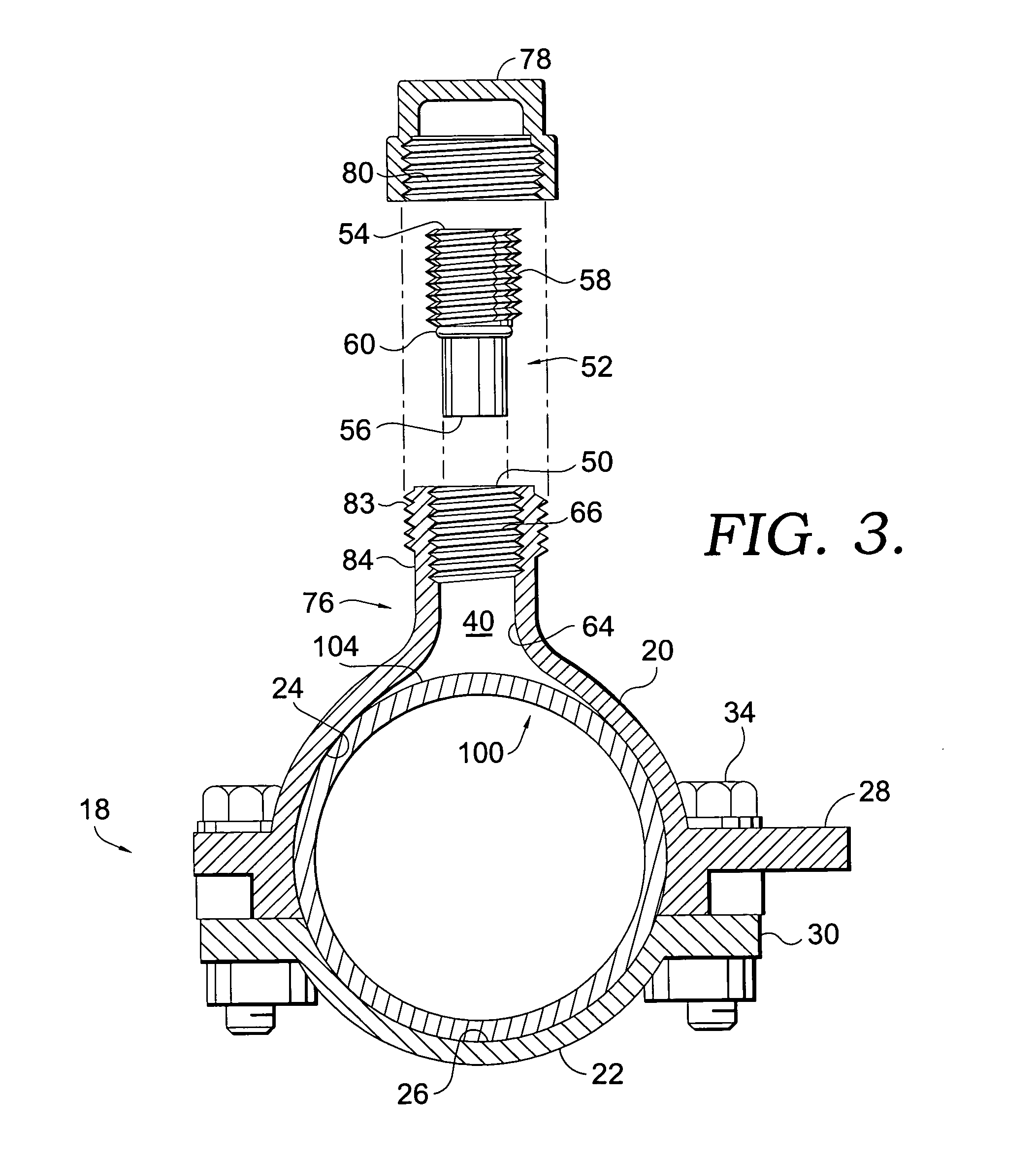 Tapping assembly