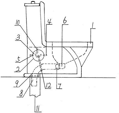 Manufacturing and use method of hose type closestool