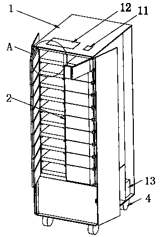 Intelligent safety dining car and intelligent food supply system