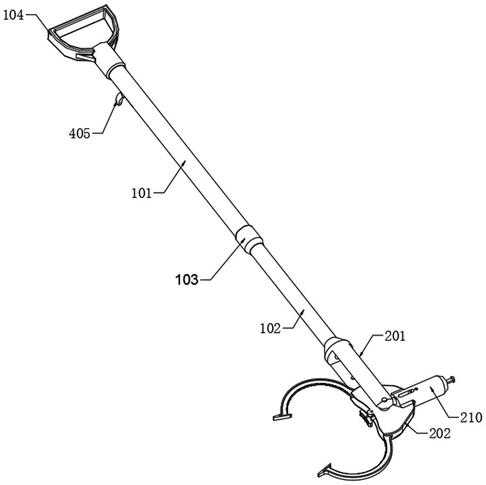 Instantaneous firing self-locking type anti-riot fork