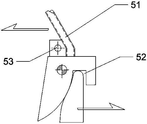 Device and method for manual anchor unhooking during launching of inclined building berth ship