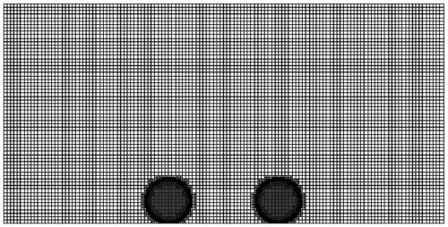 Numerical simulation test method for impacting flat solid surface by double liquid drops based on VOF and dynamic grid self-adaption